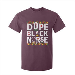 Dope Black Nurse T Shirt For Kid Proud Afro Melanin RN TS02 Maroon Print Your Wear