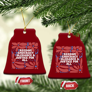 Subtle FDT Ceramic Ornament Freedom Democracy Tolerence and Justice For All TS02 Print Your Wear