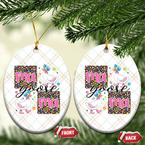 Floral Mama Goose Ceramic Ornament Coquette Vintage Aesthetic Geese Mom Mothers Day TS02 Print Your Wear