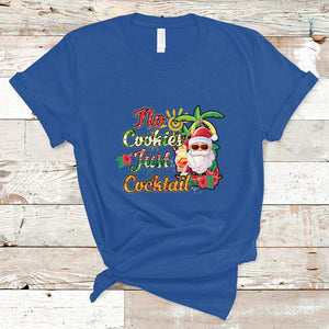 No Cookies Just Cocktails Hawaiian Santa Christmas In July T Shirt TS02 Royal Blue Printyourwear