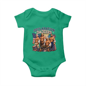 1776 America Declaration Daddies Patriotic Baby Onesie Funny Buff Founding Fathers Muscular Patriots