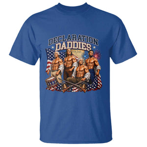 1776 America Declaration Daddies Patriotic T Shirt Funny Buff Founding Fathers Muscular Patriots