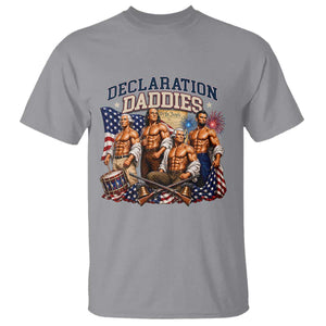 1776 America Declaration Daddies Patriotic T Shirt Funny Buff Founding Fathers Muscular Patriots