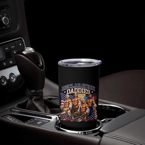 1776 America Declaration Daddies Patriotic Tumbler Cup Funny Buff Founding Fathers Muscular Patriots