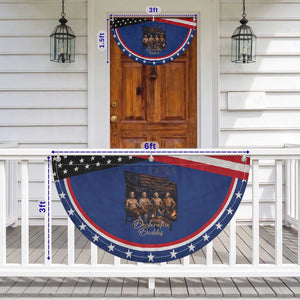 Declaration Daddies Campfire Gathering Graphic Patriotic Fan Flag Shirtless Founding Fathers Summer 4th of July Celebration