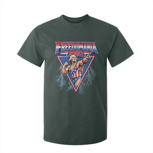 Freedomania 250 George Washington Wrestler Graphic T Shirt For Kid Funny Muscular President Lightning 1776 to 2026 Semiquincentennial