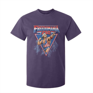 Freedomania 250 George Washington Wrestler Graphic T Shirt For Kid Funny Muscular President Lightning 1776 to 2026 Semiquincentennial