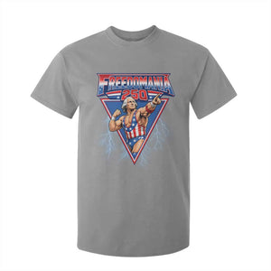 Freedomania 250 George Washington Wrestler Graphic T Shirt For Kid Funny Muscular President Lightning 1776 to 2026 Semiquincentennial
