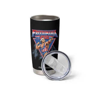 Freedomania 250 George Washington Wrestler Graphic Tumbler Cup Funny Muscular President Lightning 1776 to 2026 Semiquincentennial