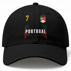 Portugal Soccer Fans Graphic Jersey Style Baseball Cap Proud Portuguese Football Lover