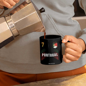 Portugal Soccer Fans Graphic Jersey Style Coffee Mug Proud Portuguese Football Lover