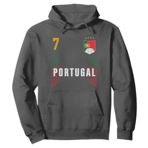 Portugal Soccer Fans Graphic Jersey Style Hoodie Proud Portuguese Football Lover