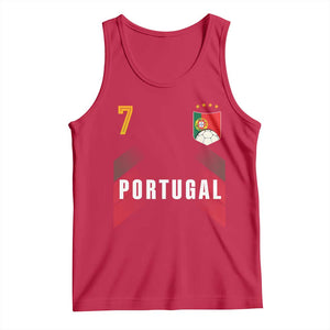 Portugal Soccer Fans Graphic Jersey Style Tank Top Proud Portuguese Football Lover