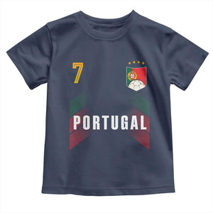 Portugal Soccer Fans Graphic Jersey Style Toddler T Shirt Proud Portuguese Football Lover