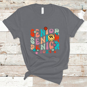 T Shirt Senior 2024 Class of 2024 Graduation High School TS02 Charcoal Printyourwear