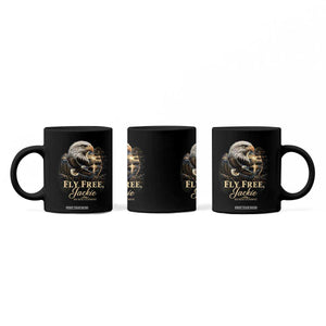 Fly Free Jackie Big Bear Bald Eagle Memorial Coffee Mug California Valley Sunset Forest Nature Graphic TS02 Print Your Wear