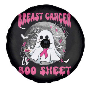 Breast Cancer Boo Sheet Spare Tire Cover Pink Halloween Support Squad TS02 Print Your Wear