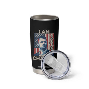 Stand With Charlie Tumbler Cup Patriotic Free Speech We The People American Flag Graphic TS02 Print Your Wear