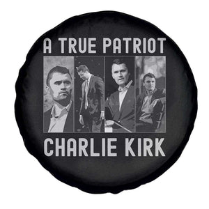Charlie Kirk Tribute Spare Tire Cover A True Patriot Conservative Memorial TS02 Print Your Wear