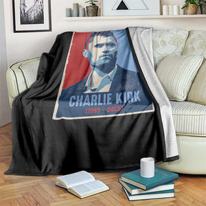 Charlie Kirk Tribute Throw Blanket Freedom Hope Memorial 1993 2025 TS02 Print Your Wear
