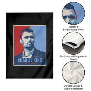 Charlie Kirk Tribute Garden Flag Freedom Hope Memorial 1993 2025 TS02 Print Your Wear