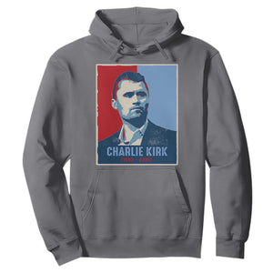 Charlie Kirk Tribute Hoodie Freedom Hope Memorial 1993 2025 TS02 Charcoal Print Your Wear