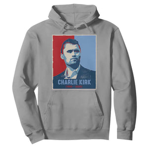 Charlie Kirk Tribute Hoodie Freedom Hope Memorial 1993 2025 TS02 Sport Gray Print Your Wear