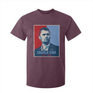Charlie Kirk Tribute T Shirt For Kid Freedom Hope Memorial 1993 2025 TS02 Maroon Print Your Wear