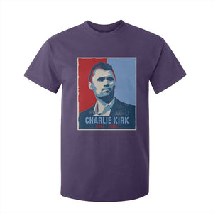 Charlie Kirk Tribute T Shirt For Kid Freedom Hope Memorial 1993 2025 TS02 Purple Print Your Wear
