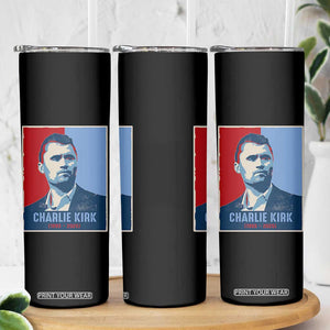 Charlie Kirk Tribute Skinny Tumbler Freedom Hope Memorial 1993 2025 TS02 Print Your Wear