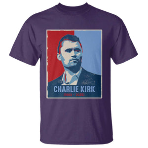 Charlie Kirk Tribute T Shirt Freedom Hope Memorial 1993 2025 TS02 Purple Print Your Wear