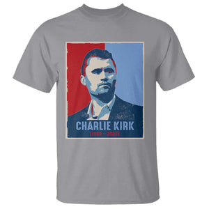 Charlie Kirk Tribute T Shirt Freedom Hope Memorial 1993 2025 TS02 Sport Gray Print Your Wear