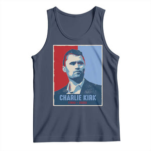 Charlie Kirk Tribute Tank Top Freedom Hope Memorial 1993 2025 TS02 Navy Print Your Wear