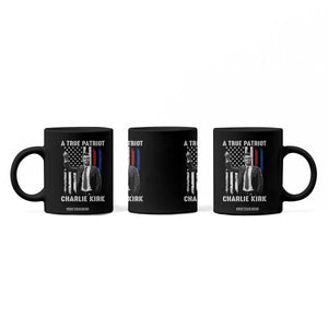 Charlie Kirk Tribute Coffee Mug A True Patriot Freedom American Flag TS02 Print Your Wear