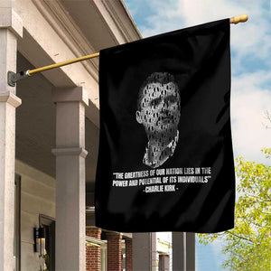 Charlie Kirk Legacy Garden Flag Greatness of Our Nation American True Patriot TS02 Print Your Wear