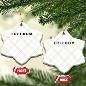 Freedom Statement Ceramic Ornament Free Speech Charlie Kirk Tribute TS02 Print Your Wear