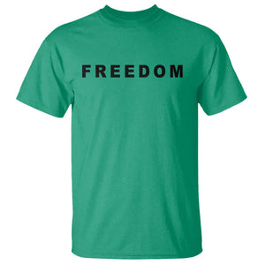 Freedom Statement T Shirt Free Speech Charlie Kirk Tribute TS02 Irish Green Print Your Wear