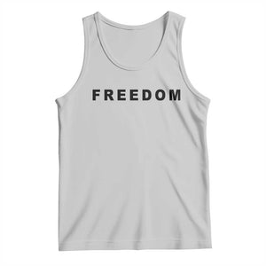 Freedom Statement Tank Top Free Speech Charlie Kirk Tribute TS02 Ash Print Your Wear