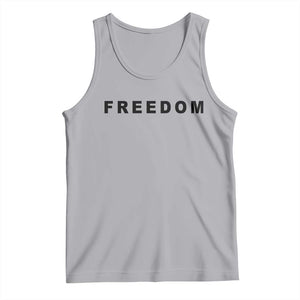 Freedom Statement Tank Top Free Speech Charlie Kirk Tribute TS02 Athletic Heather Print Your Wear