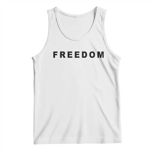 Freedom Statement Tank Top Free Speech Charlie Kirk Tribute TS02 White Print Your Wear