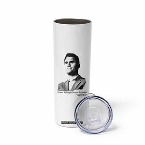 Freedom Is Not Free Skinny Tumbler Defender of Liberty Charlie Kirk Tribute TS02 Print Your Wear