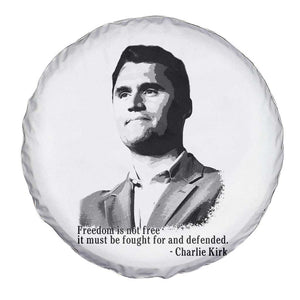 Freedom Is Not Free Spare Tire Cover Defender of Liberty Charlie Kirk Tribute TS02 Print Your Wear