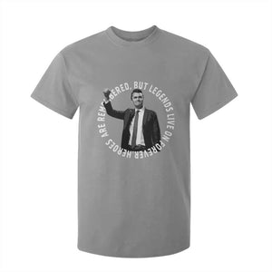 Legends Live Forever Tribute T Shirt For Kid Charlie Kirk Legacy Remembrance TS02 Sport Gray Print Your Wear