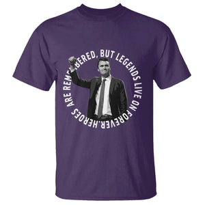 Legends Live Forever Tribute T Shirt Charlie Kirk Legacy Remembrance TS02 Purple Print Your Wear