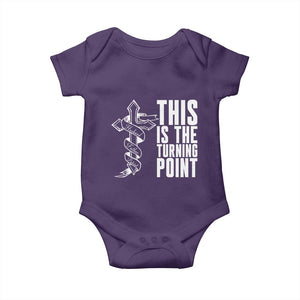 This is the Turning Point Baby Onesie Husband Father Patriot Charlie Kirk Tribute Christian Faith TS02 Purple Print Your Wear