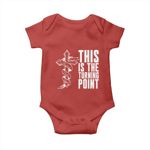 This is the Turning Point Baby Onesie Husband Father Patriot Charlie Kirk Tribute Christian Faith TS02 Red Print Your Wear