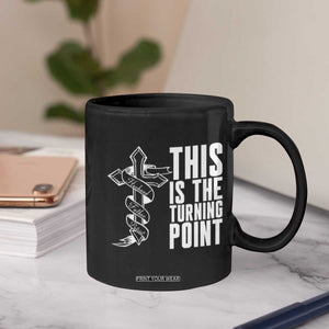 This is the Turning Point Coffee Mug Husband Father Patriot Charlie Kirk Tribute Christian Faith TS02 Print Your Wear