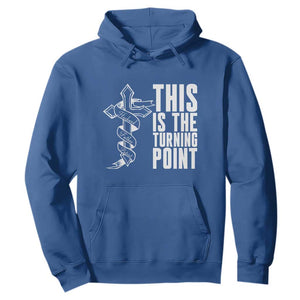 This is the Turning Point Hoodie Husband Father Patriot Charlie Kirk Tribute Christian Faith TS02 Royal Blue Print Your Wear