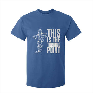This is the Turning Point T Shirt For Kid Husband Father Patriot Charlie Kirk Tribute Christian Faith TS02 Royal Blue Print Your Wear