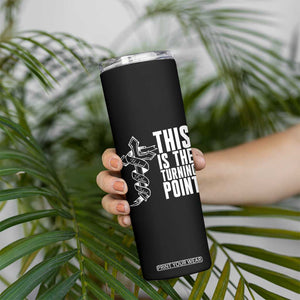 This is the Turning Point Skinny Tumbler Husband Father Patriot Charlie Kirk Tribute Christian Faith TS02 Print Your Wear